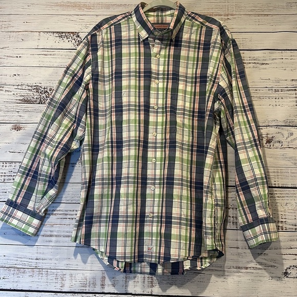 Vineyard Vines Murray Plaid Button Down Shirt Size Lโ - Picture 6 of 6
